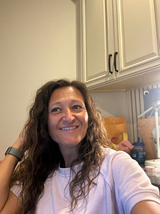 lifestyle shot of a woman at home